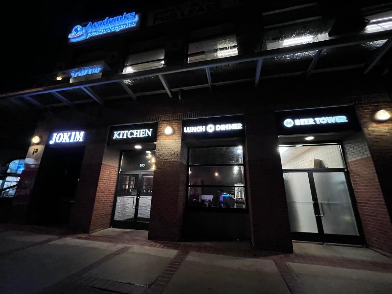 A complete package sign for Jokim Restaurant